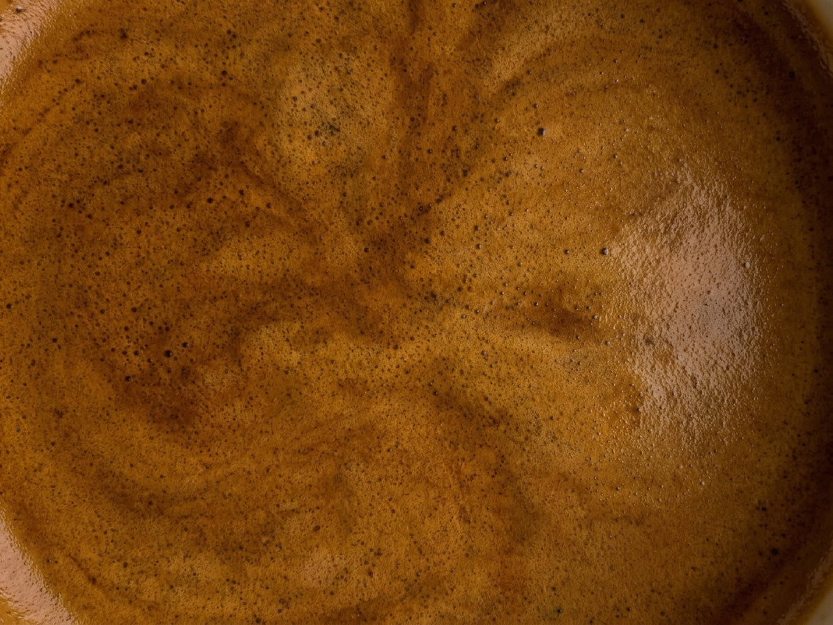 Macrofoto van verse crema