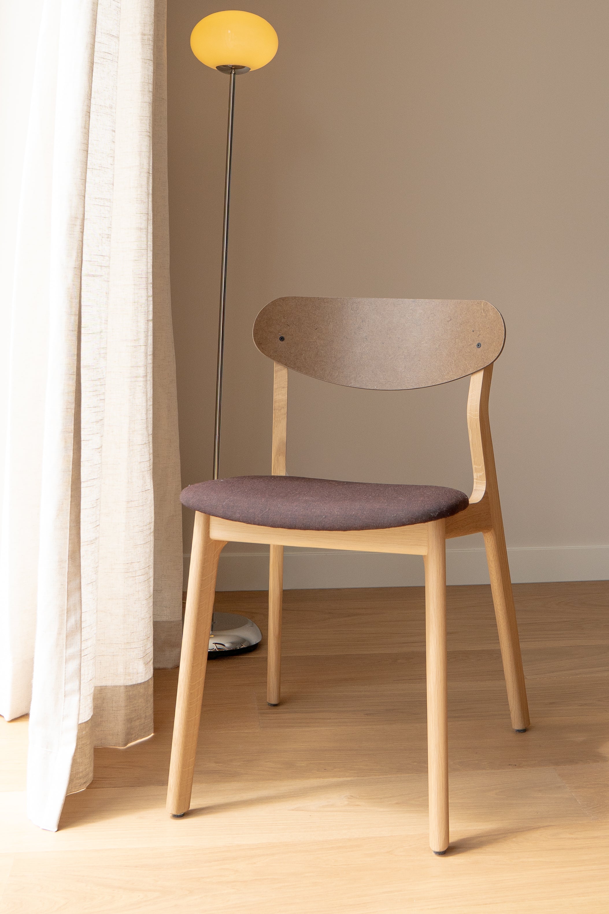 Ubu Chair half upholstered