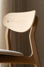 Ubu Chair half upholstered