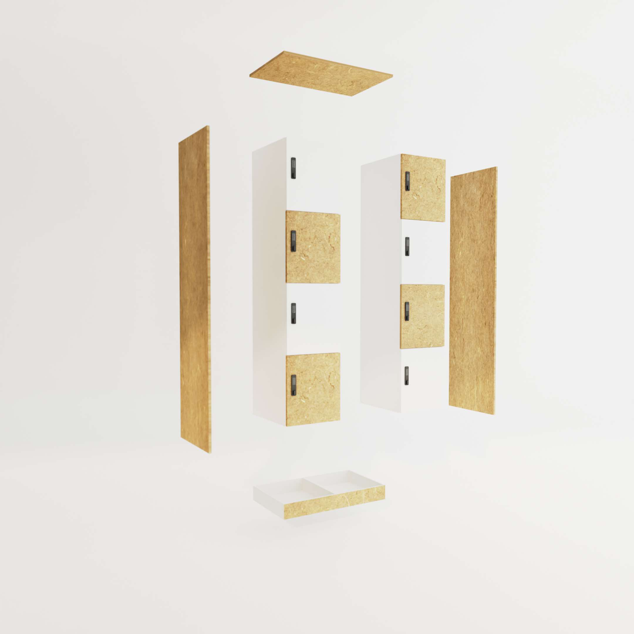 Zeno mini locker met 2 deuren