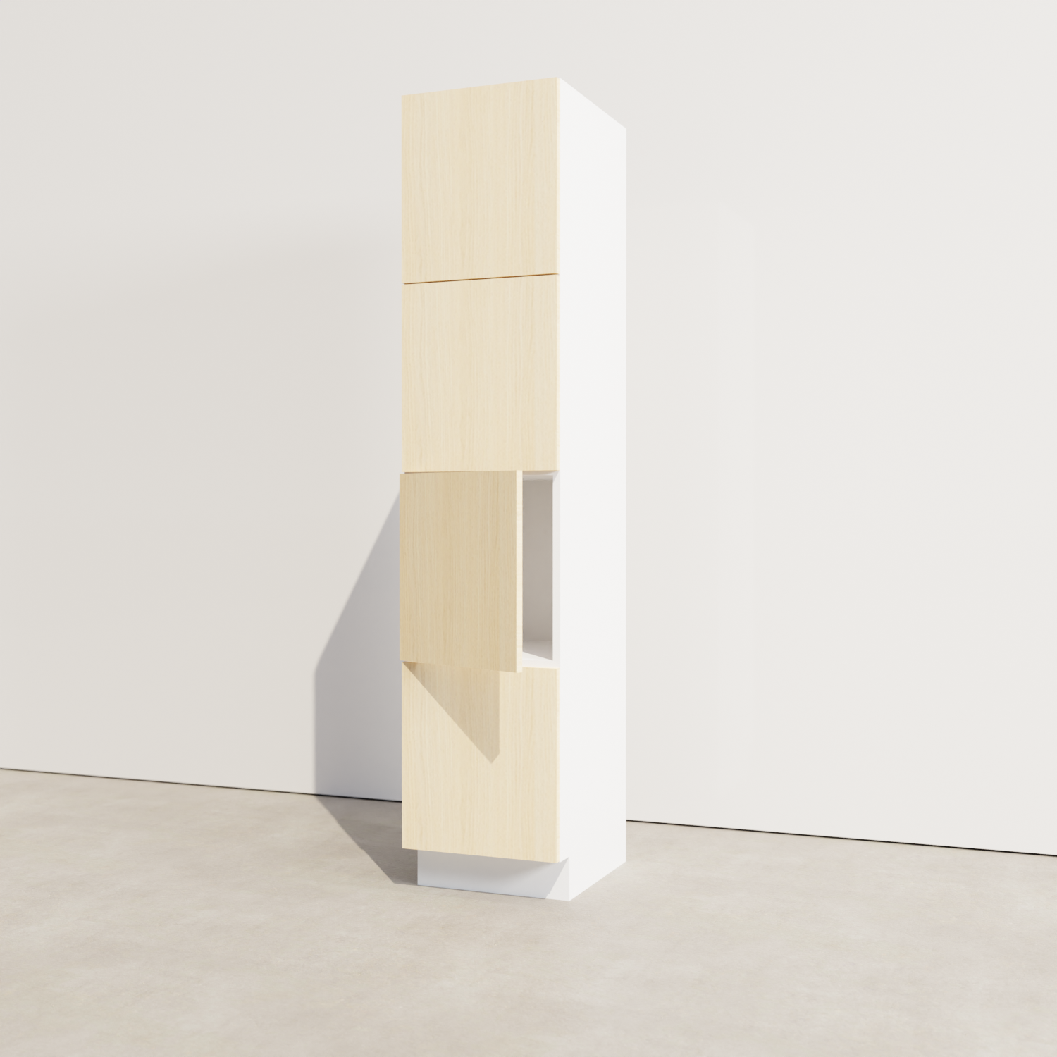 Zeno locker, hoog, 4 deuren