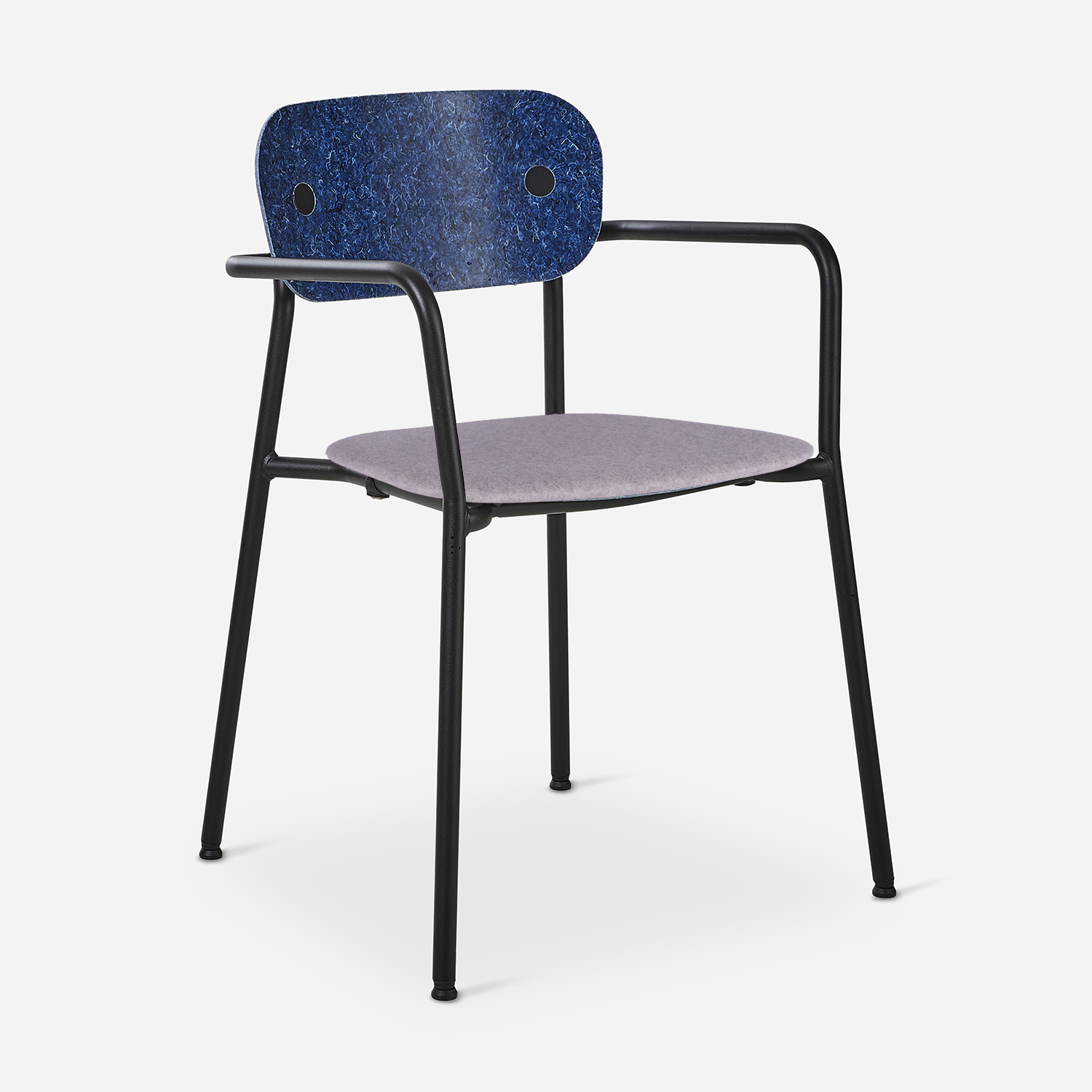 Rebel Chair Half Upholstered with arms
