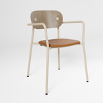 Rebel Chair Half Upholstered with arms